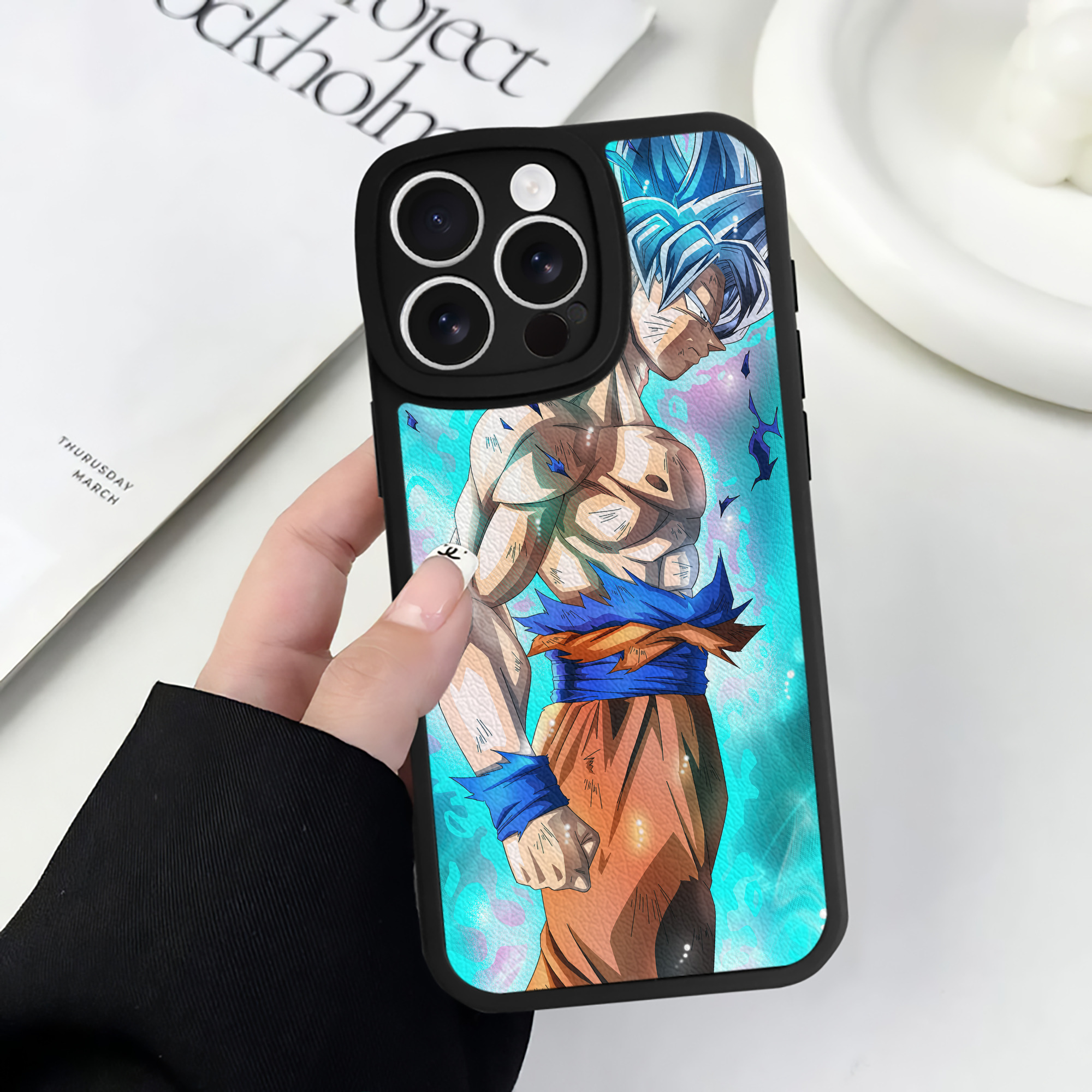 （画像用） ドラゴンボール DRAGON BALL 【iPhone 16シリーズ対応】シリコンスマホケース（レザー調） 材質：シリコン